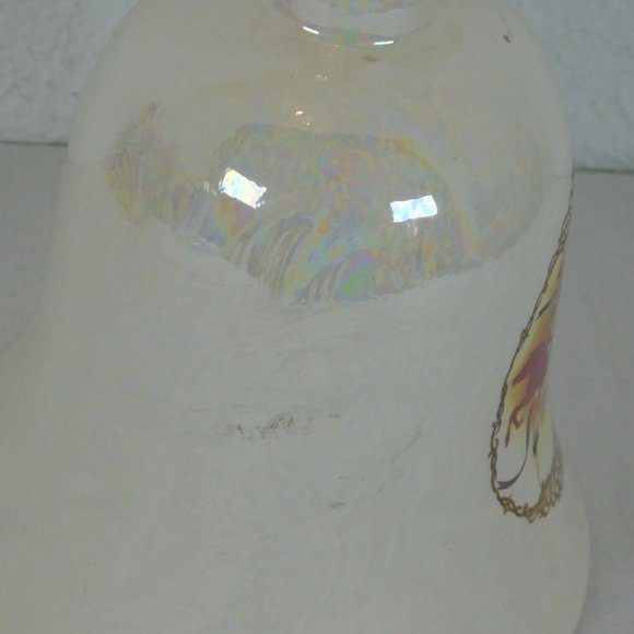 Porcelain Bell Form without Clapper Fired with Carousel Horse decoration 10 in t - Picture 6 of 11